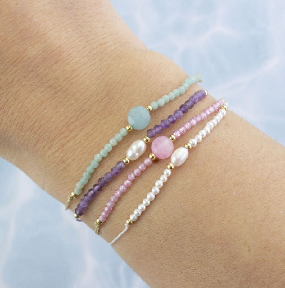 Pulsera de Plata de Ley blanca