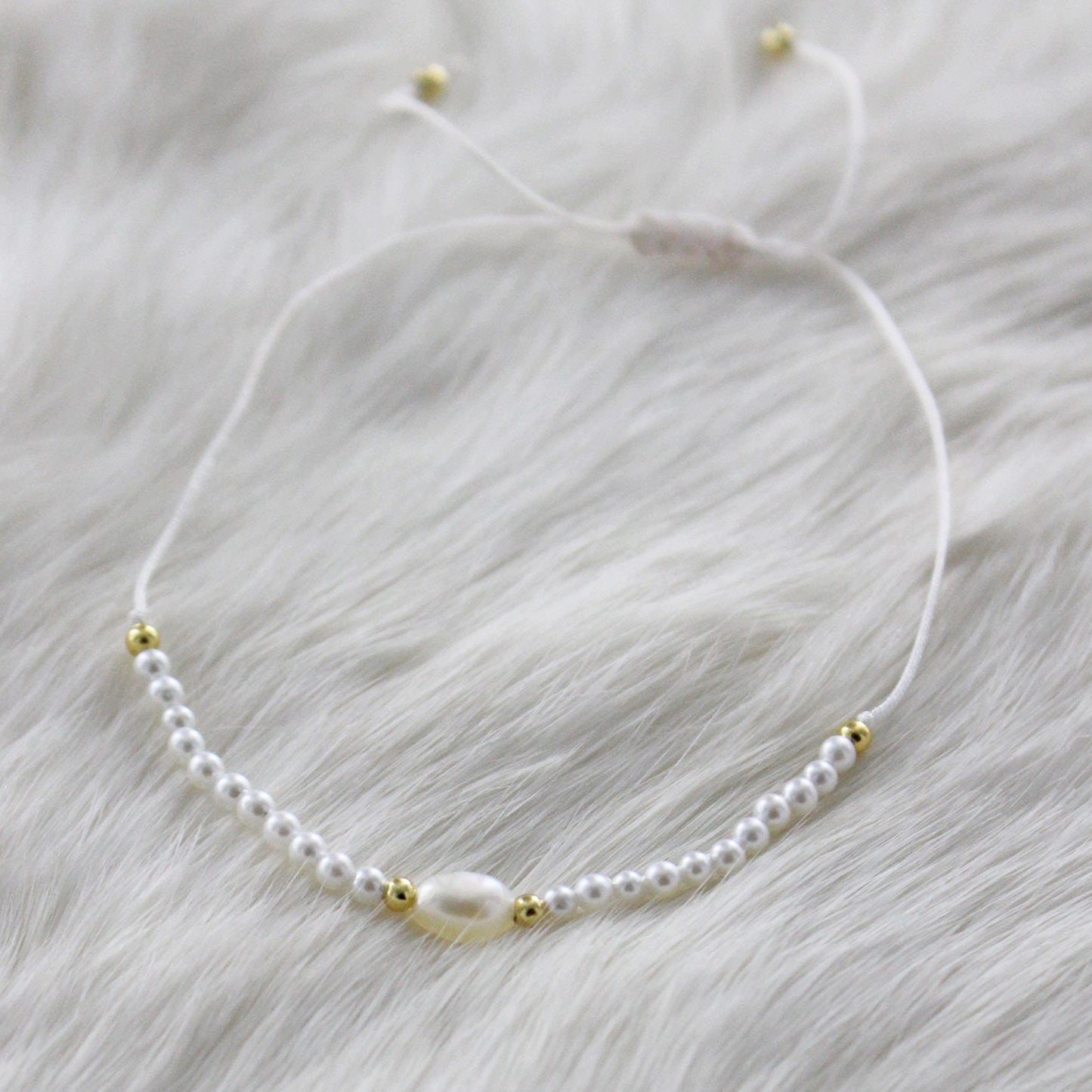 Pulsera de Plata de Ley blanca