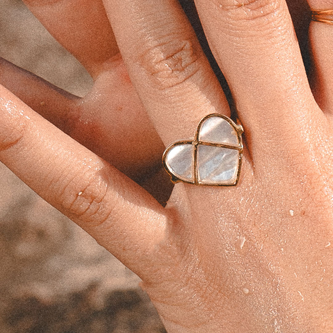 Anillo de Plata de Ley corazón