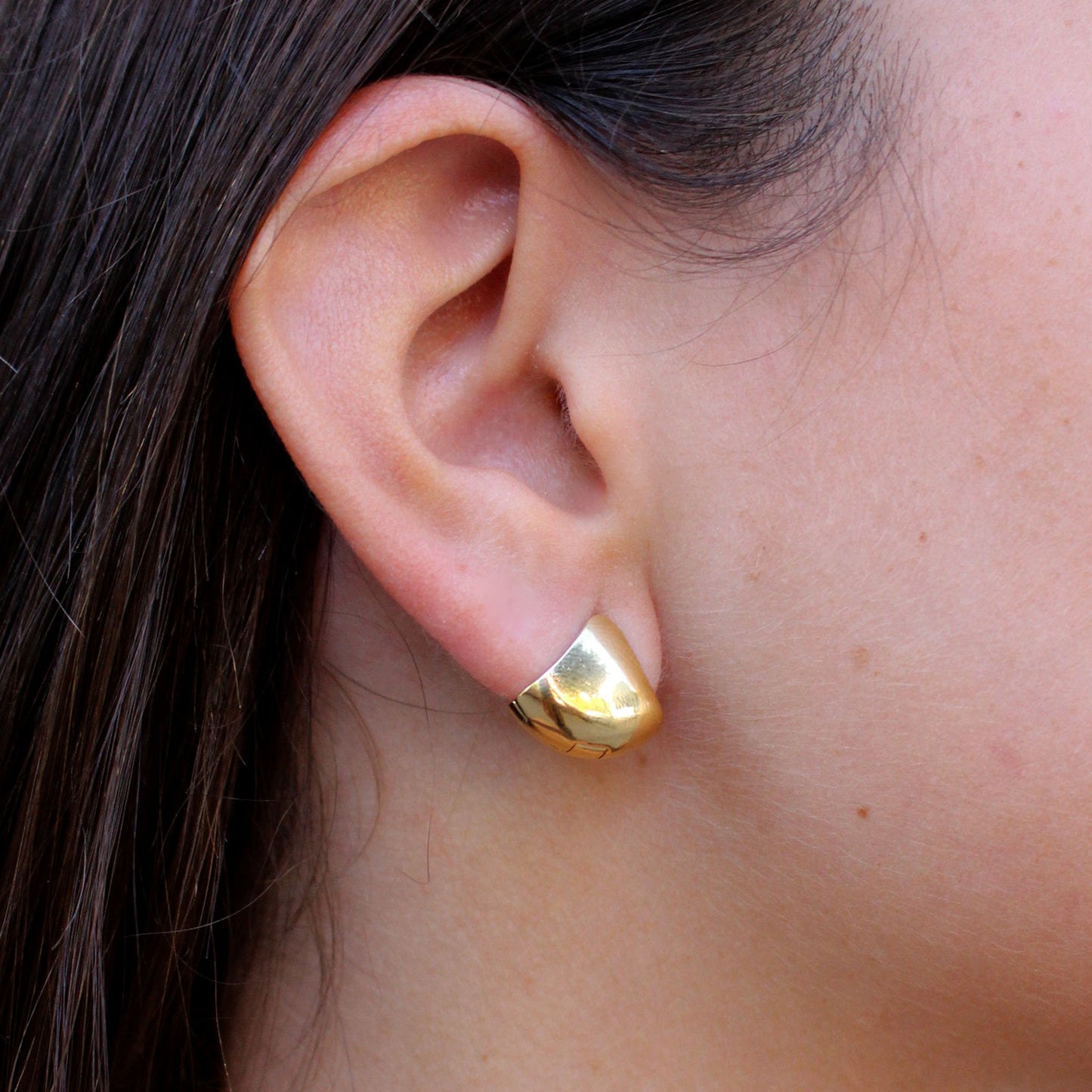 Pendientes de Plata de Ley baño oro