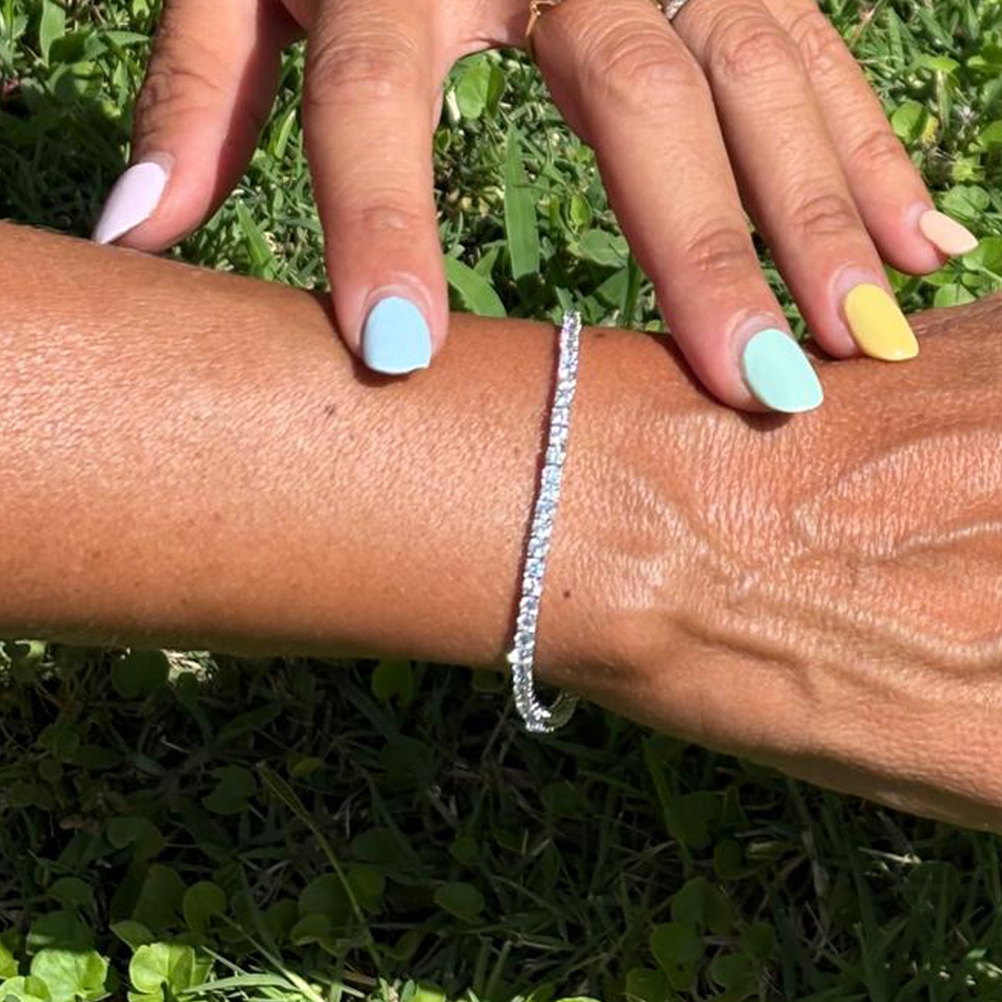 Pulsera tenis rivière 18CM