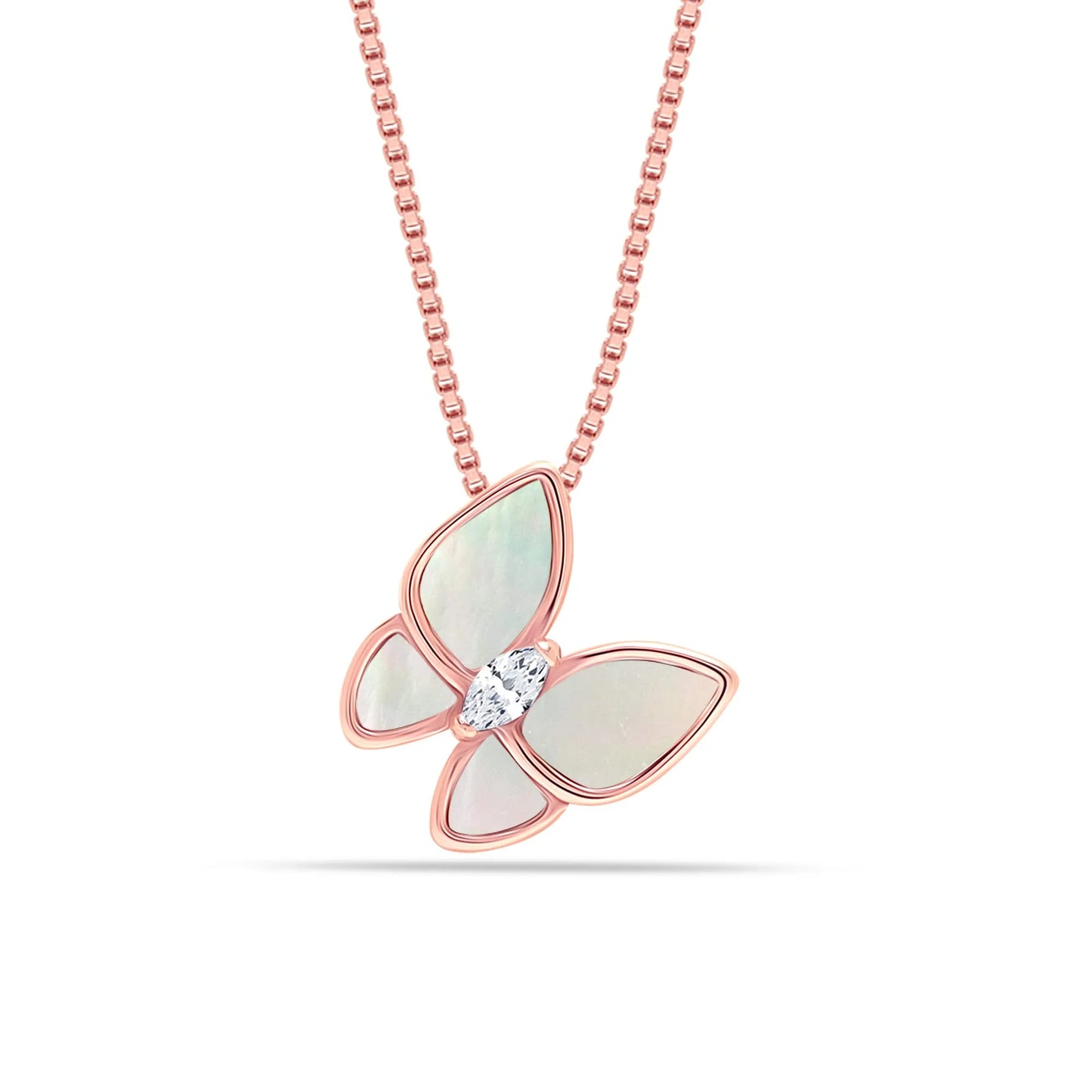 Collar con colgante de mariposa