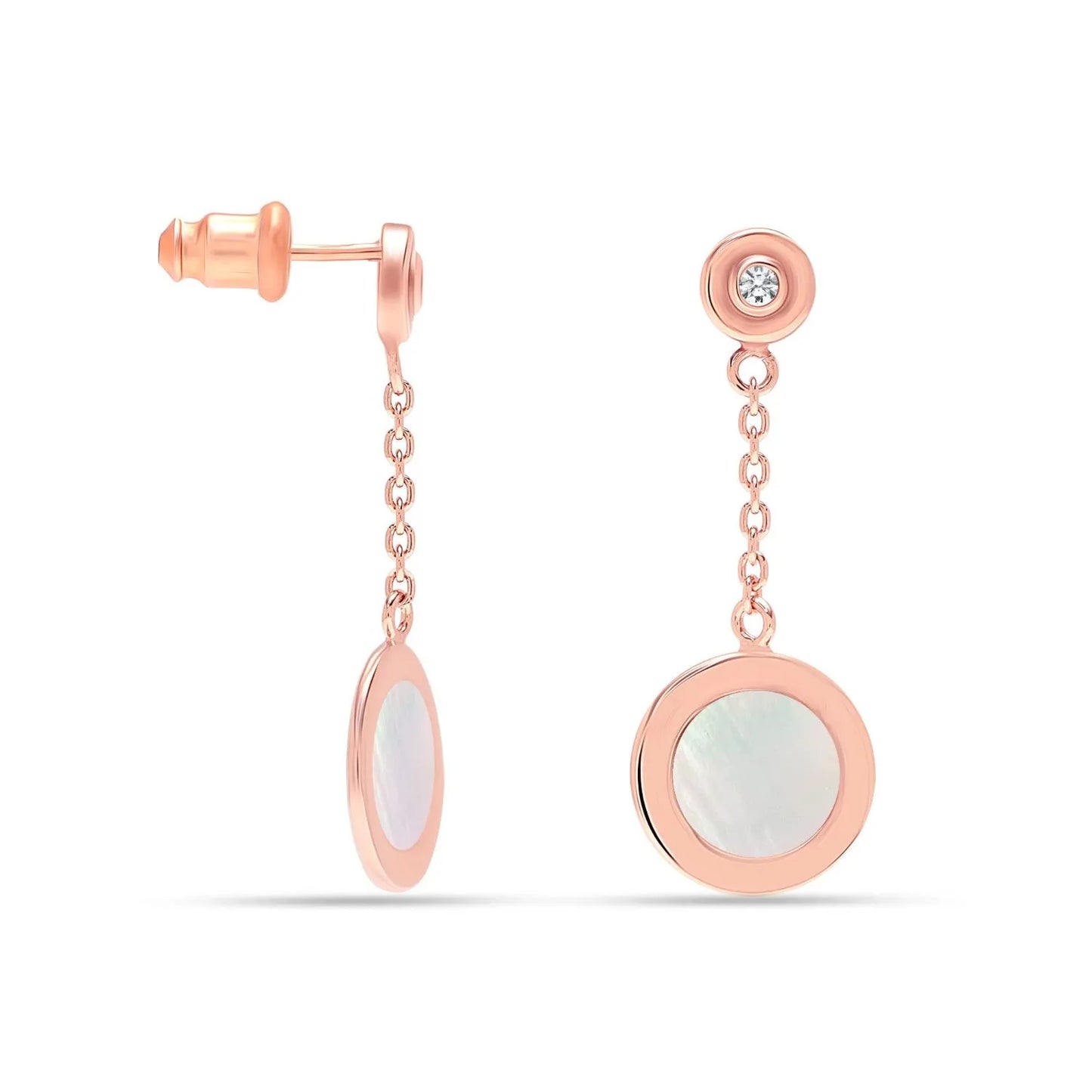 Pendientes colgantes de perla