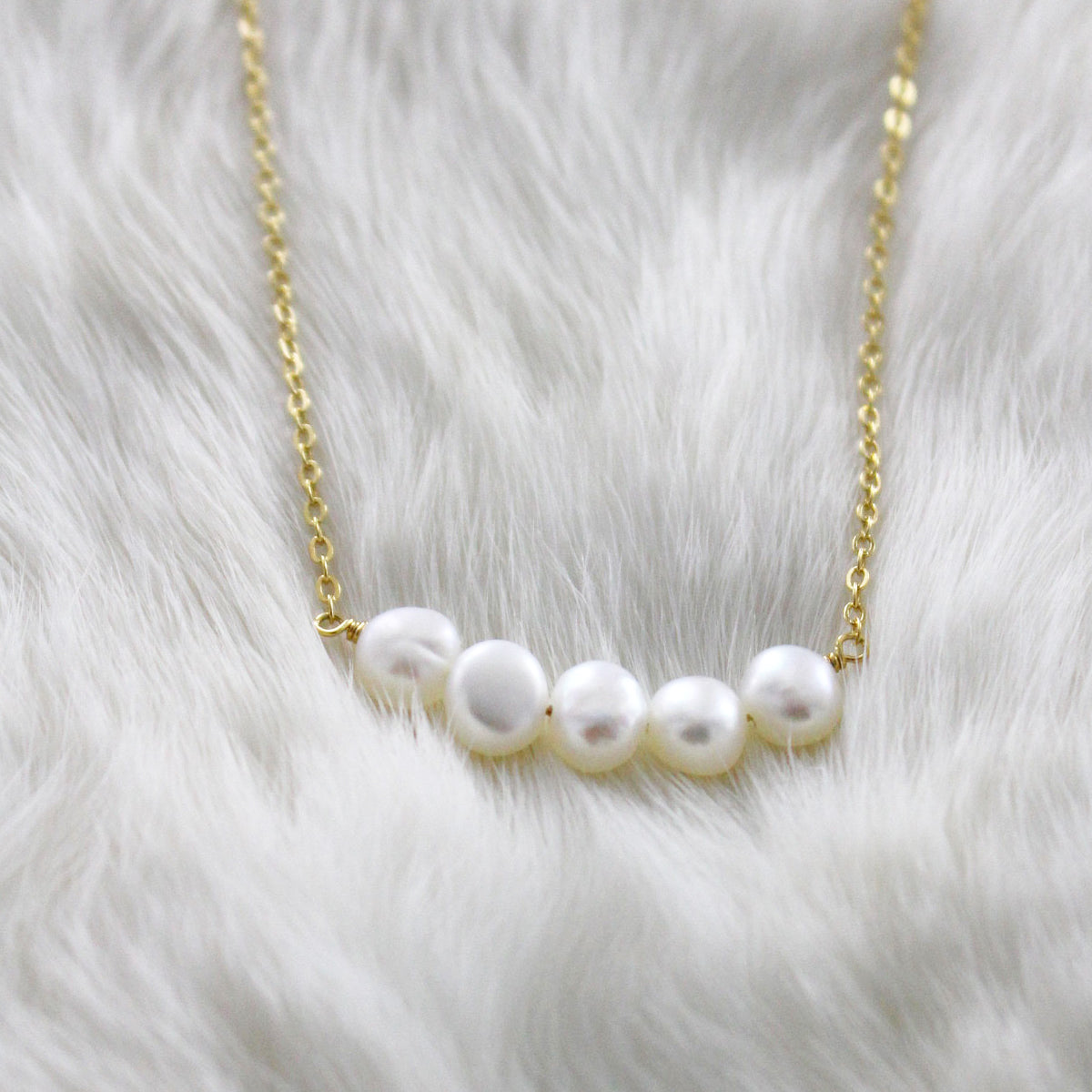 Gargantilla perlas barrocas baño en oro