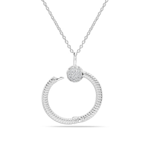 Collar con colgante y circonita