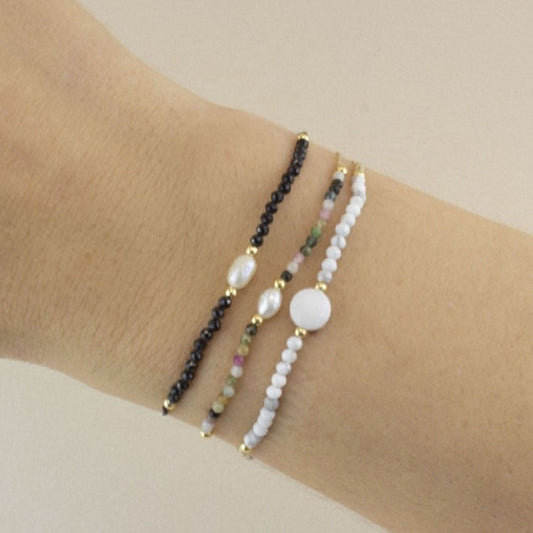 Pulsera de Plata de Ley multicolor