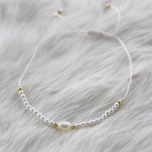 Pulsera de Plata de Ley blanca