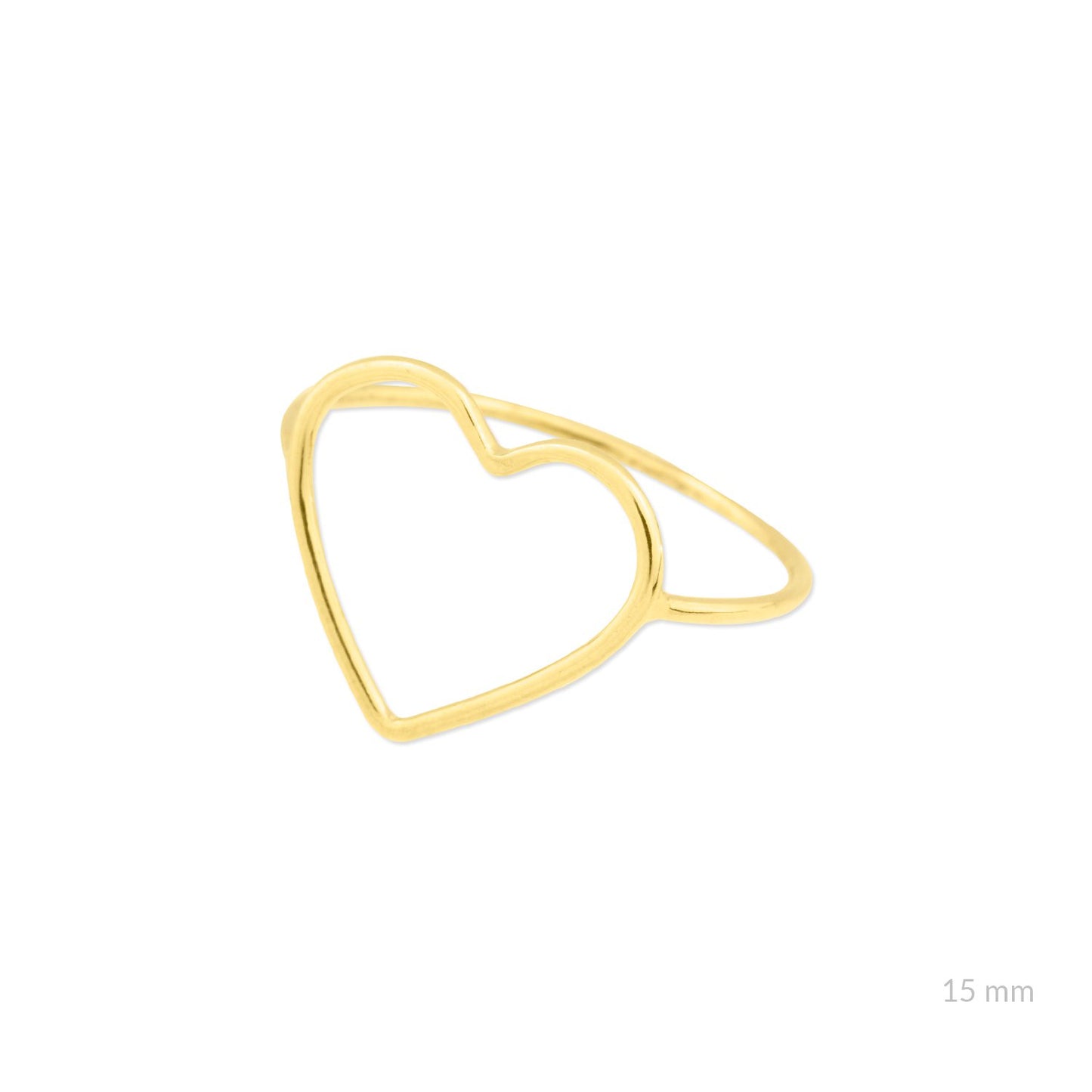 Sortija de Plata de Ley corazón