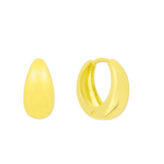 Pendientes aro pequeño de Plata de Ley baño oro