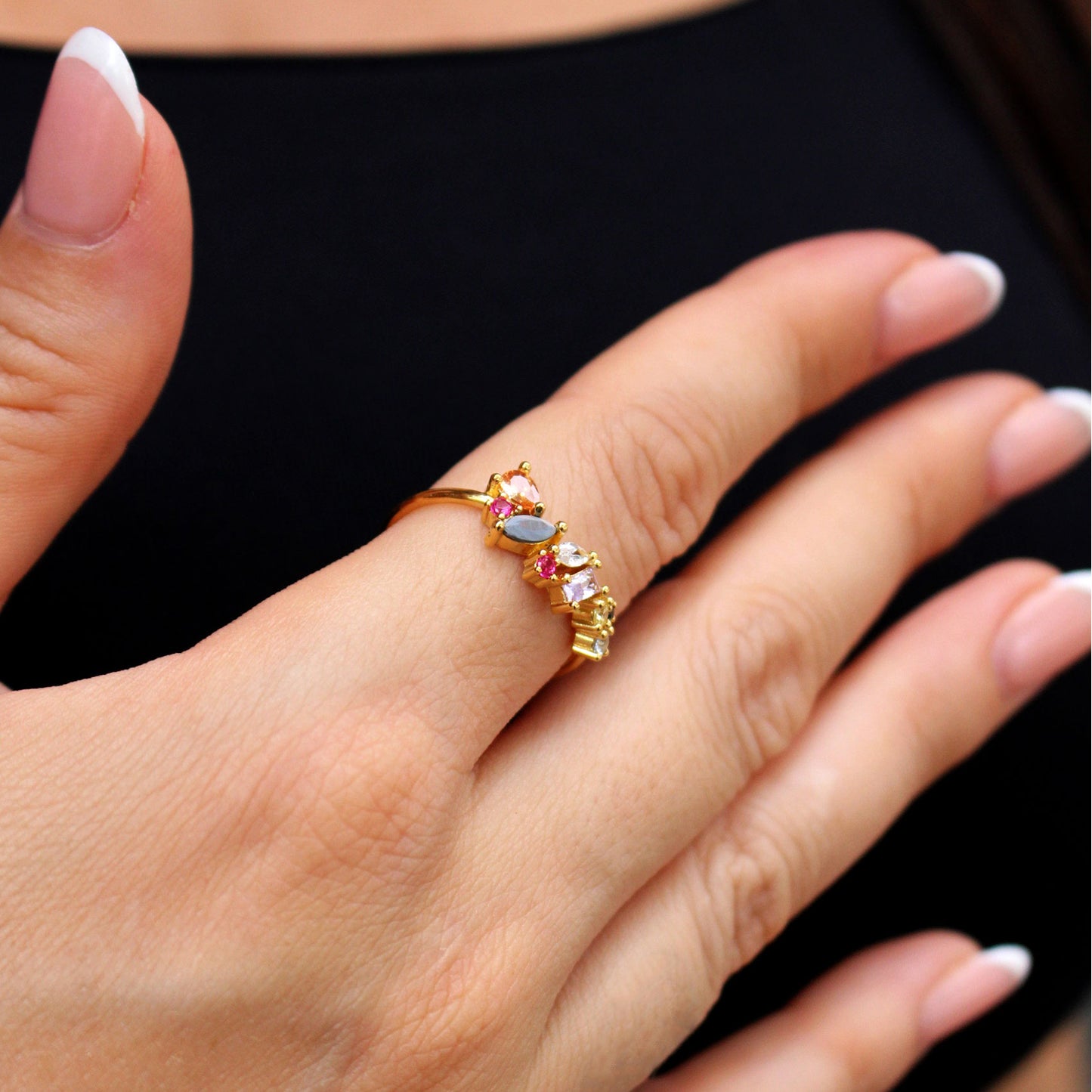 Sortija Plata 925 con Circonitas Lila – Joyas 24/7 | Minimalismo con Carácter