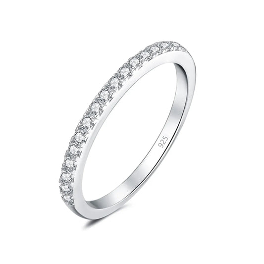 Anillo Destello Eterno Plata 925 con Circonitas – Joyas 24/7 | Minimalismo con Carácter