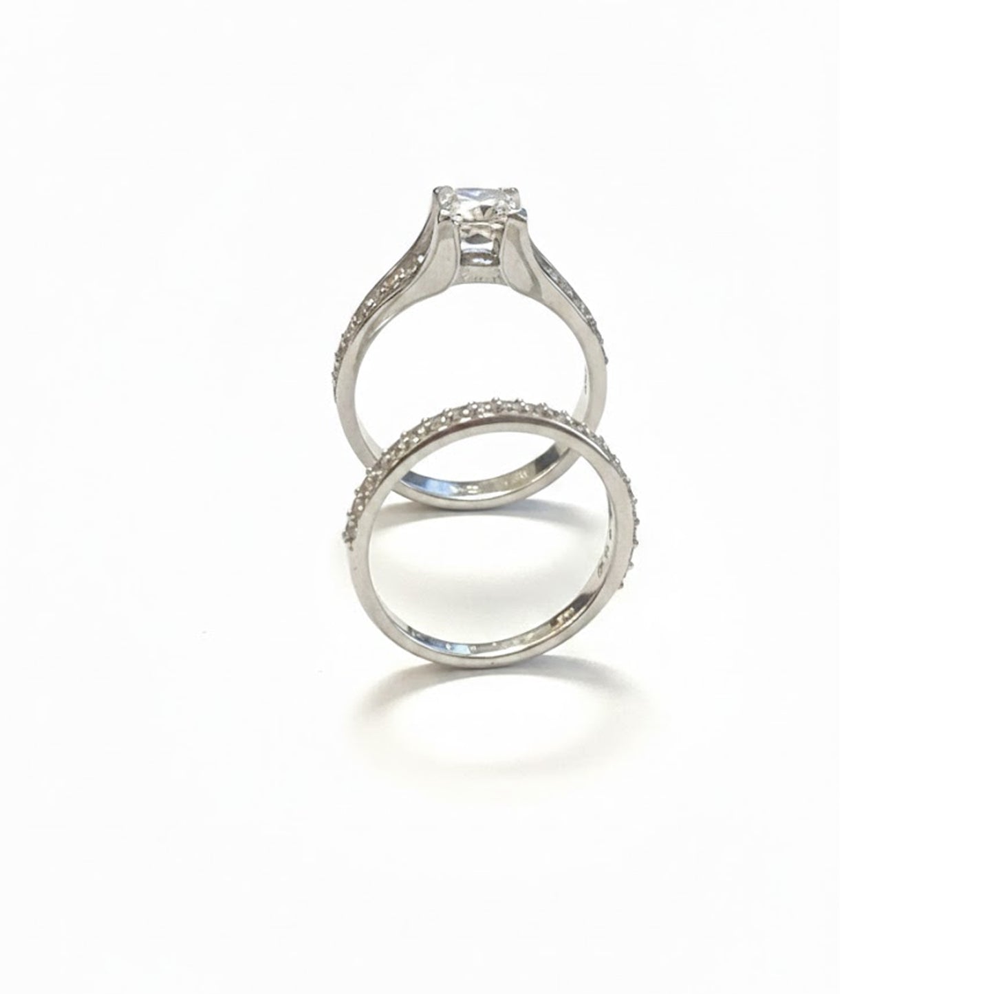 Set Sortija y Alianza Plata 925 Circonitas Talla Princesa – Joyas 24/7 | El Regalo Especial