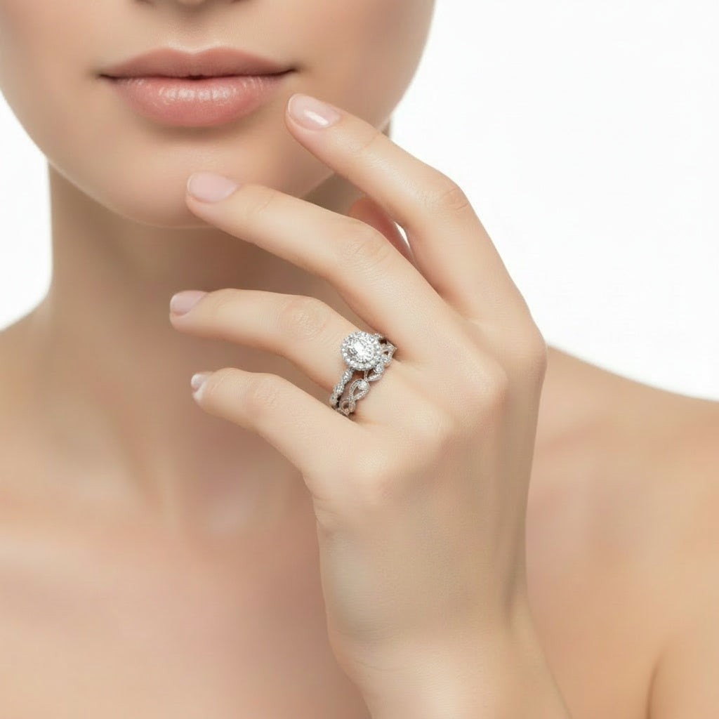 Set Sortija Dúo Brillante Plata 925 – Joyas 24/7 | Stacking Rings