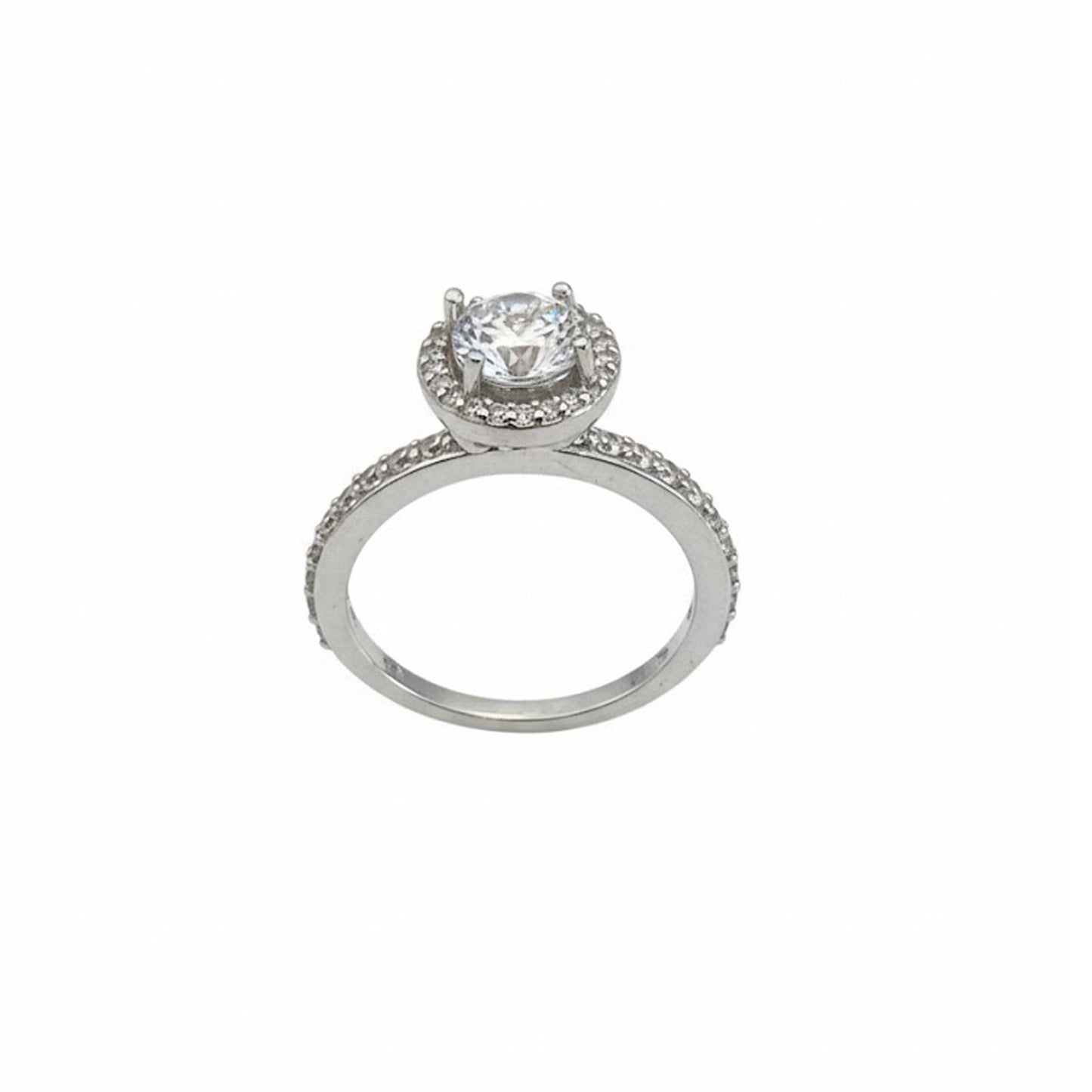 Sortija Estrella Eterna con Halo Plata 925 – Joyas 24/7 | Minimalismo con Carácter