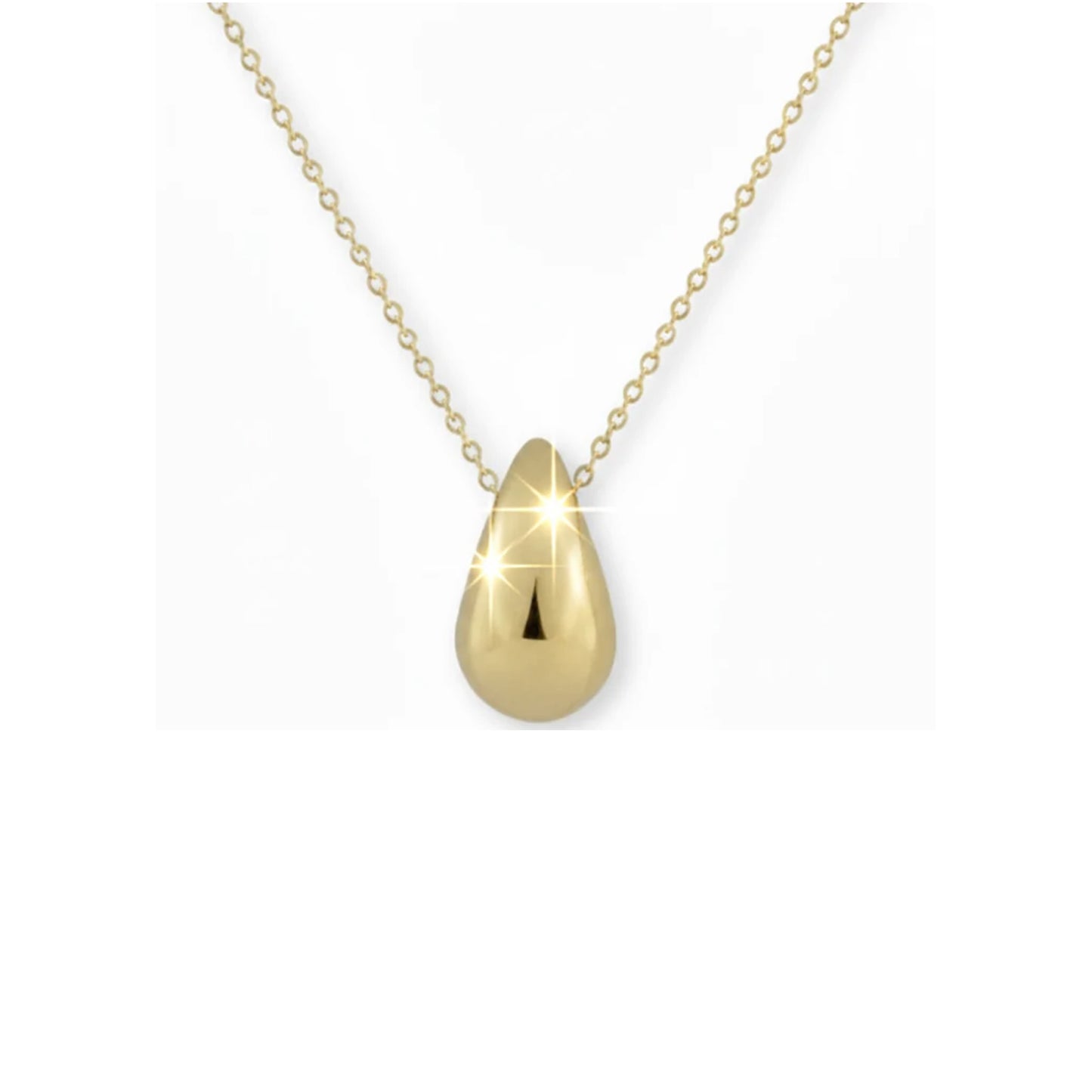Collar Gota Lágrima Minimalista Baño Oro – Joyas 24/7 | Plata 925