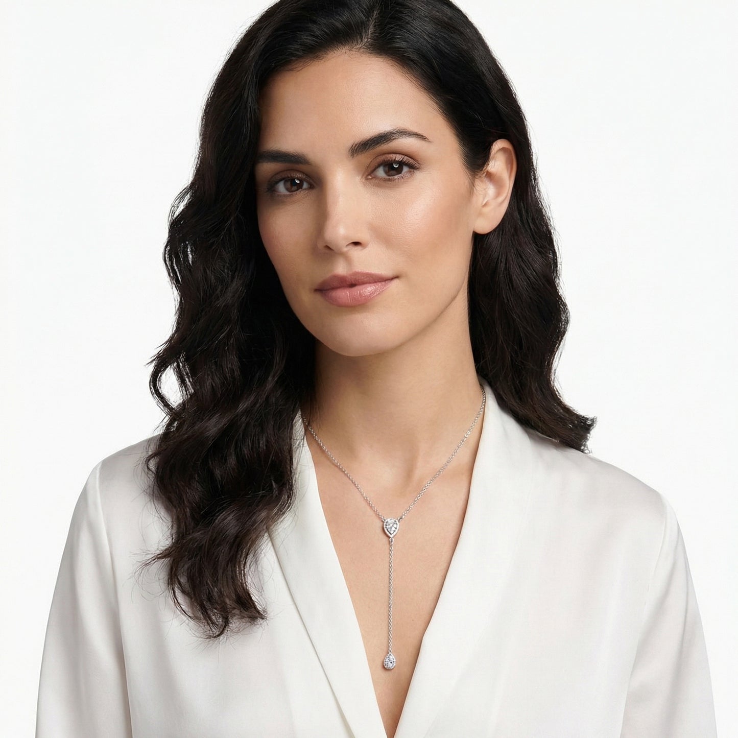 Collar Lágrima Doble Plata 925 – Joyas 24/7 | Minimalismo con Carácter