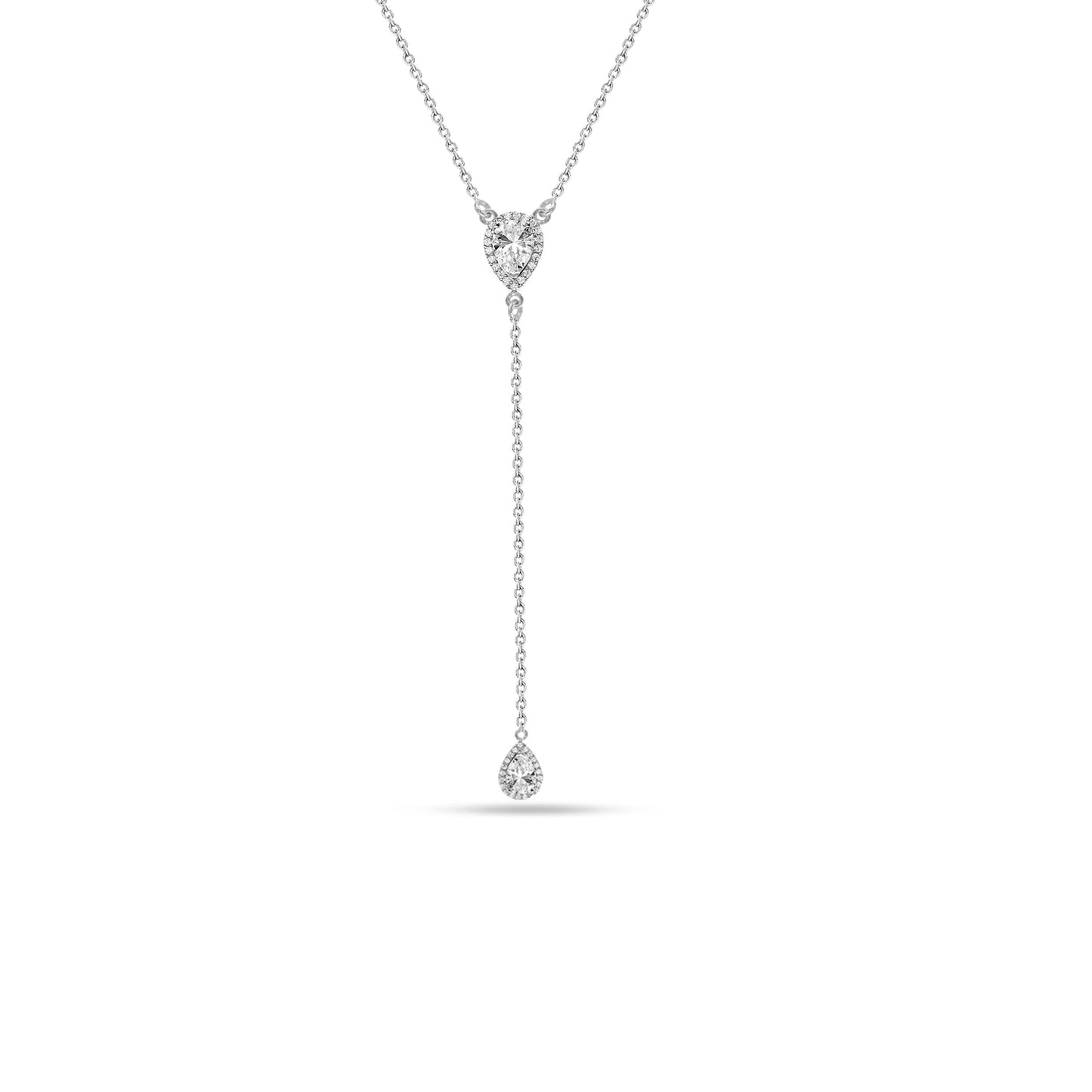 Collar Lágrima Doble Plata 925 – Joyas 24/7 | Minimalismo con Carácter