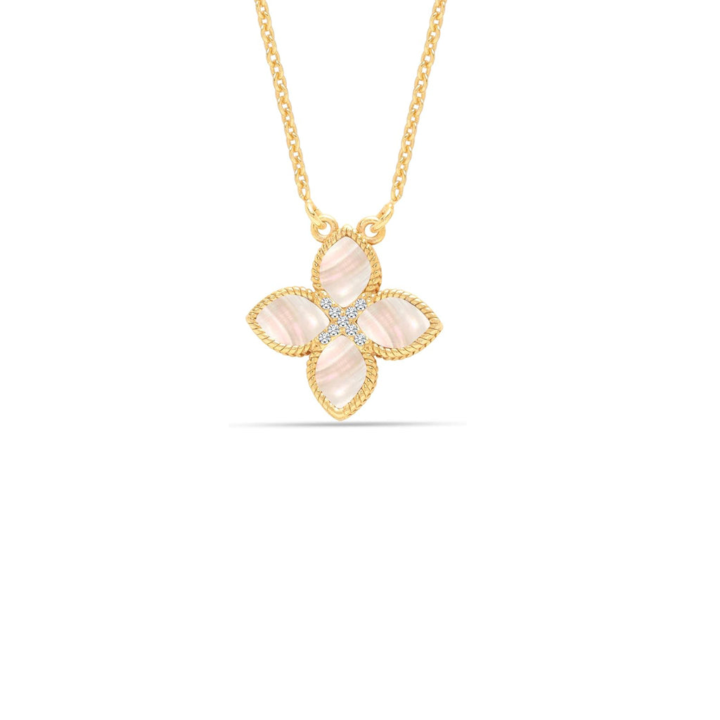 Collar Plata 925 Baño Oro con Circonitas Brillantes – Joyas 24/7