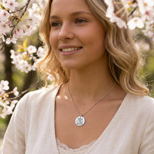 Collar “Believe in Yourself” Plata 925 – Joyas 24/7 | Minimalismo con Carácter