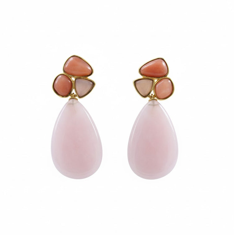 Pendientes Largos Plata de Ley Rosados – Joyas 24/7 | Minimalismo con Carácter