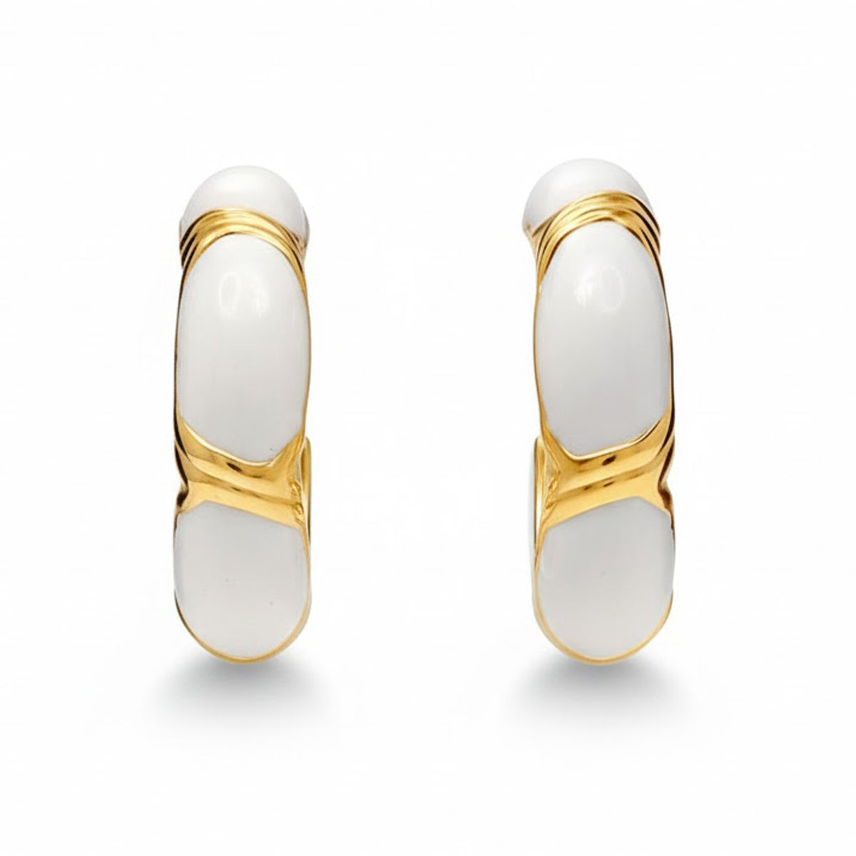 Aros Esmaltados de Colores Baño Oro – Joyas 24/7 | Plata 925