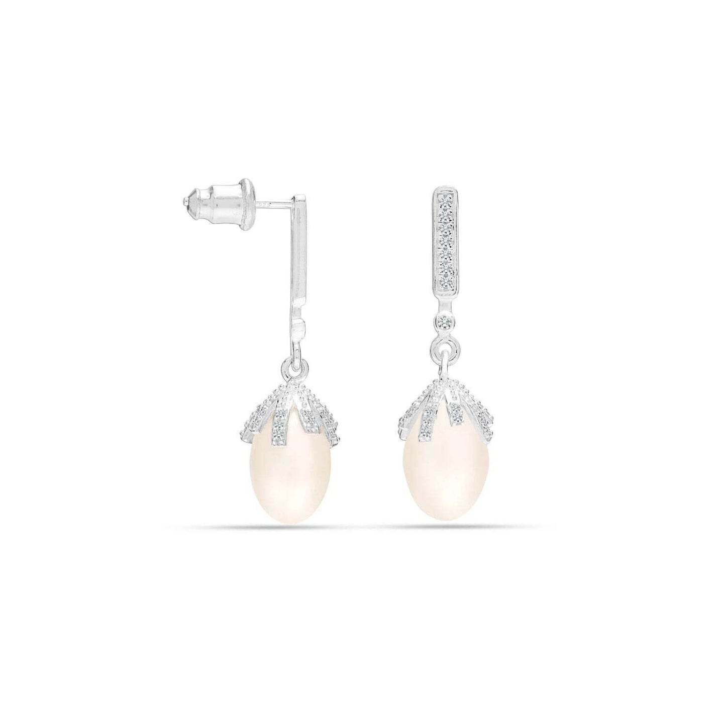 Perla Imperial – Pendientes Plata 925 y Circonitas | Joyas 24/7 | Elegancia atemporal