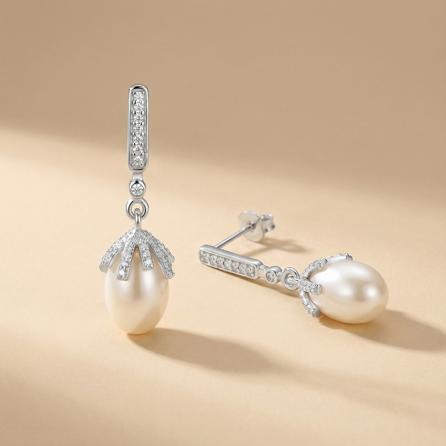 Perla Imperial – Pendientes Plata 925 y Circonitas | Joyas 24/7 | Elegancia atemporal