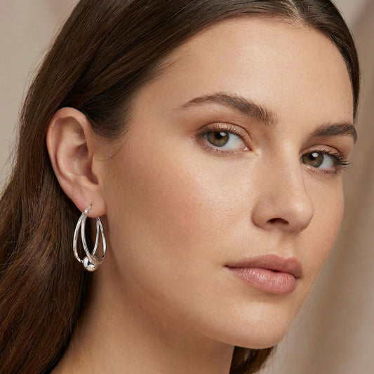 Pendientes de Aro Doble