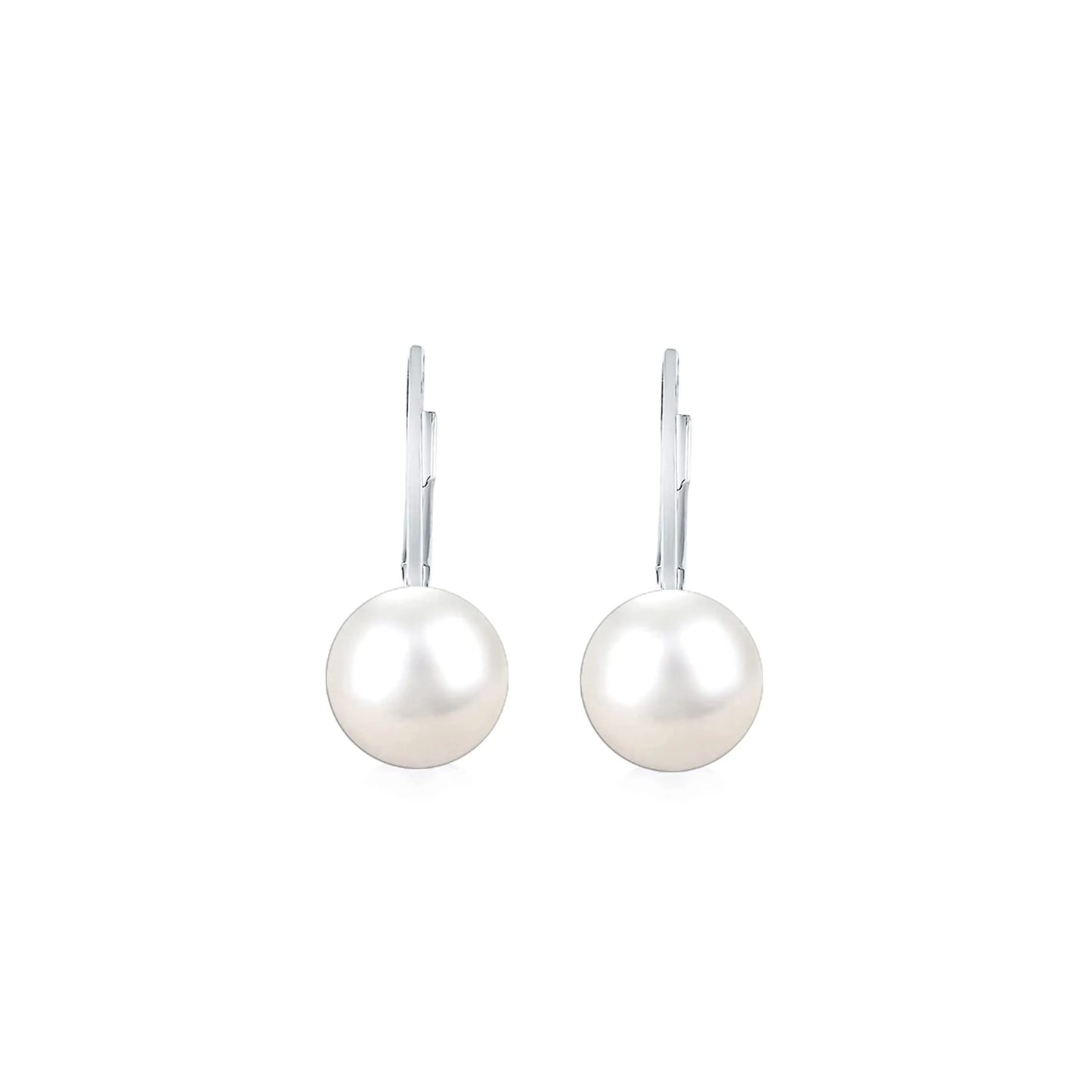 Pendientes Perla Blanca Plata 925 Cierre Catalán – Joyas 24/7 | Elegancia atemporal