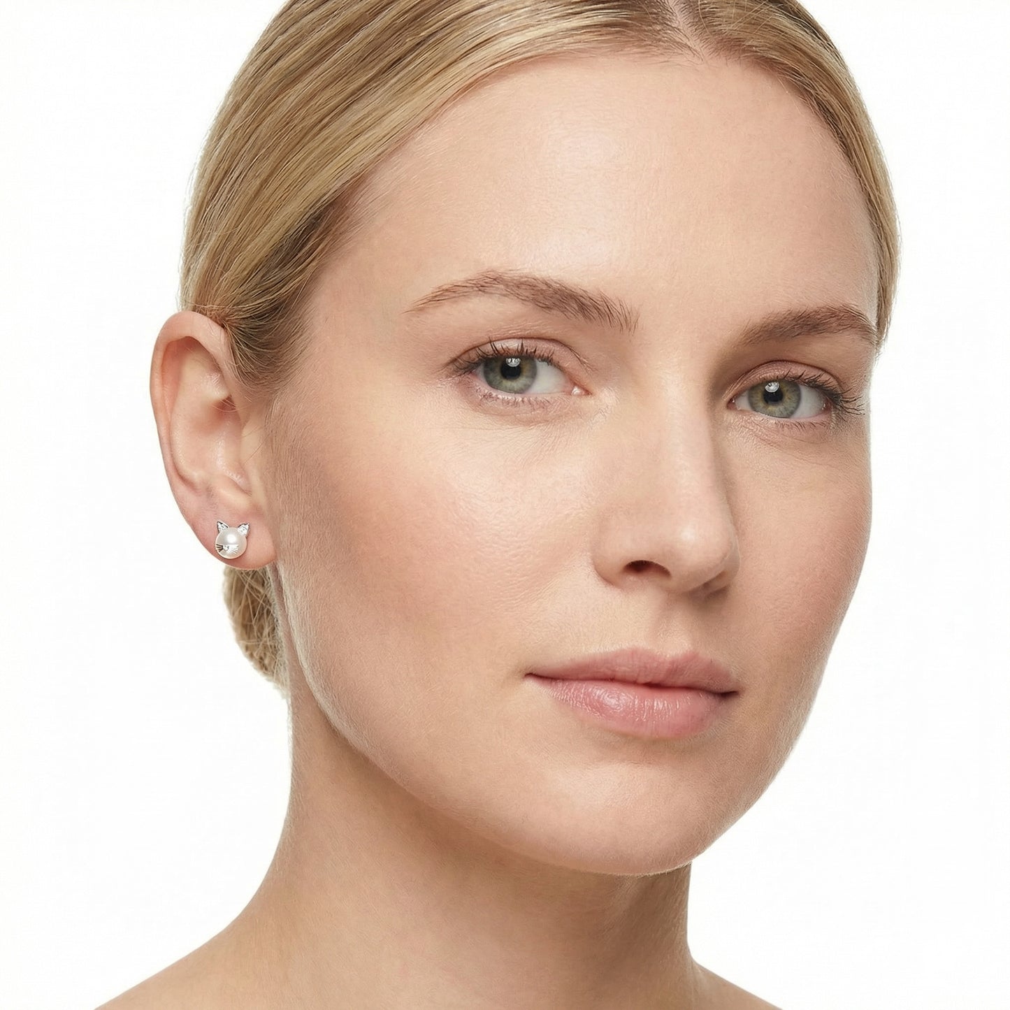 Pendientes Cat Pearl Plata 925 y Perla Natural – Joyas 24/7 | Elegancia atemporal