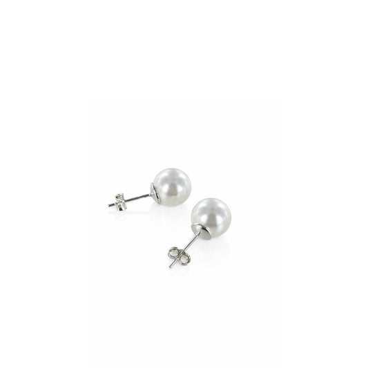 Pendientes Perla Natural 9mm Plata 925 – Joyas 24/7 | Elegancia atemporal