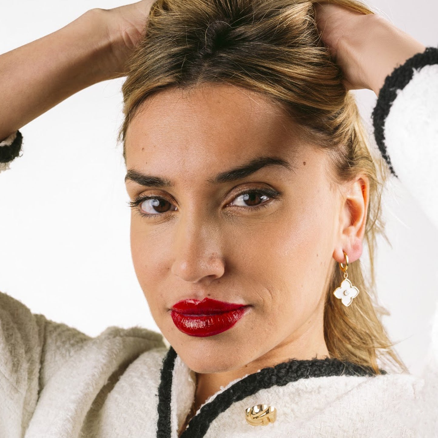 Pendientes Árbol de la Vida en Plata de Ley con Baño en Oro