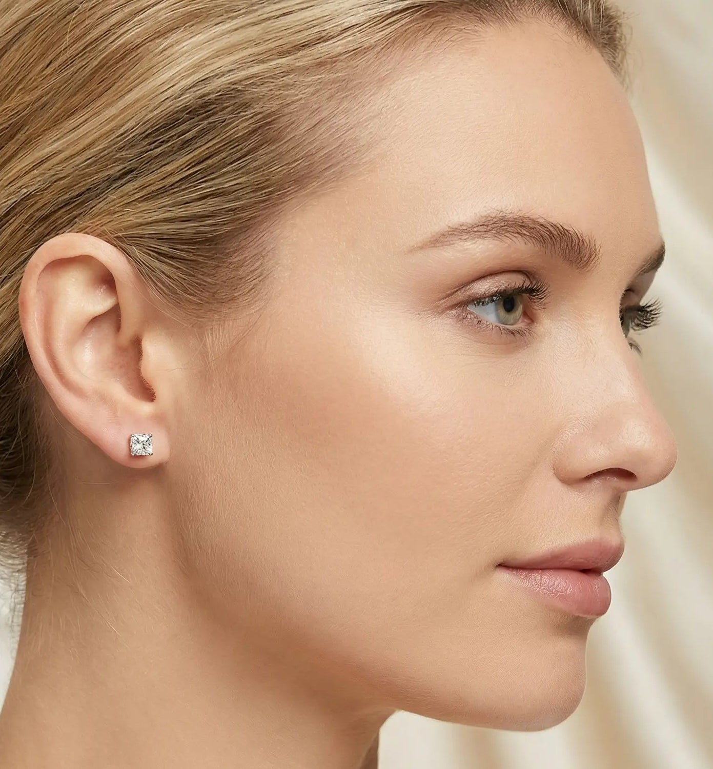 Pendientes Circonita Cuadrada 4x4mm Plata 925 – Joyas 24/7 | Joyas para el día a día