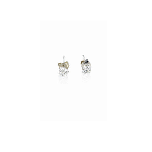 Pendientes Plata y Circonita 4x4