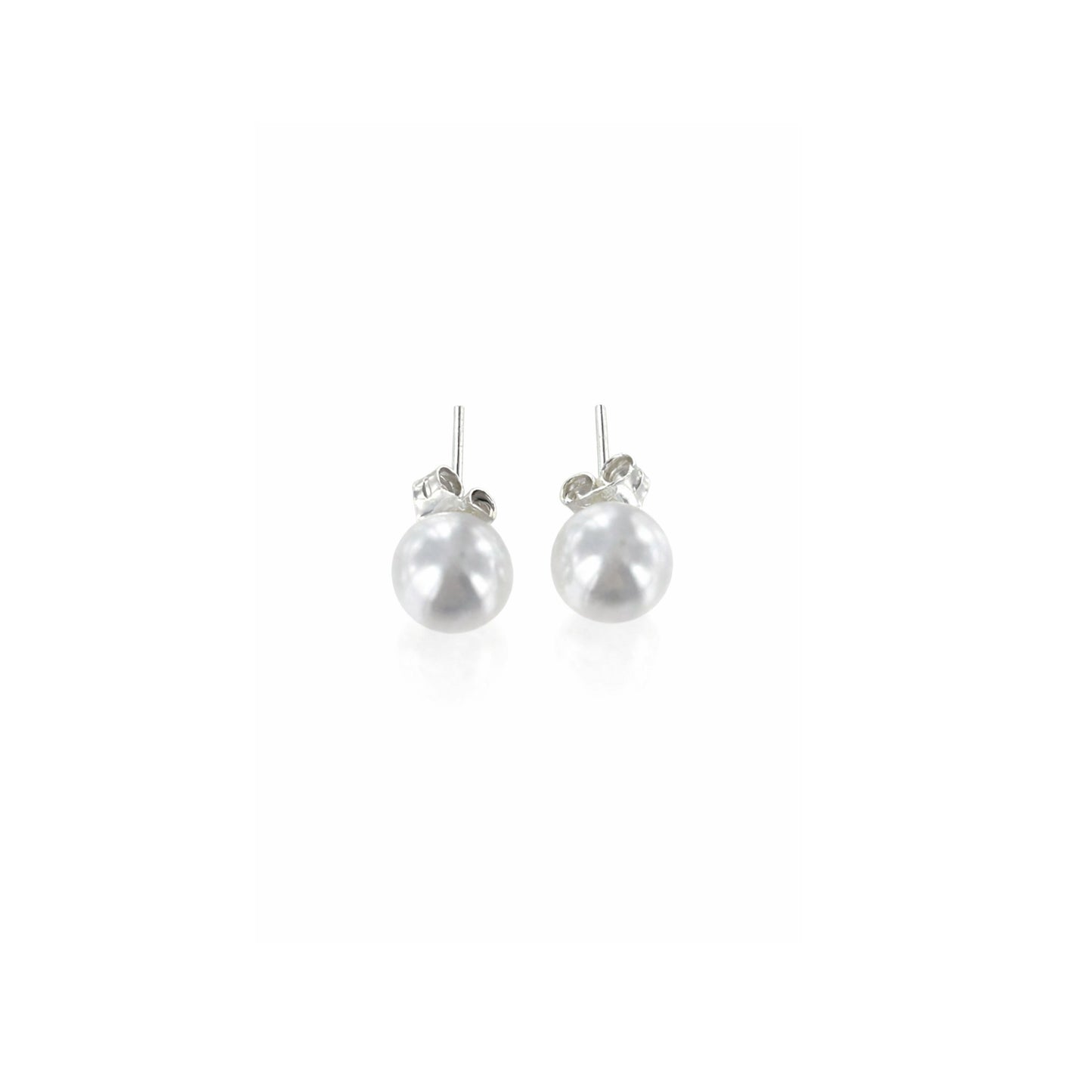 Pendientes Perla Nacarada 8mm Plata 925 – Joyas 24/7 | Elegancia atemporal
