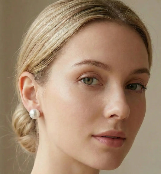 Pendientes Perla Nacarada 14mm Plata 925 – Joyas 24/7 | Elegancia atemporal