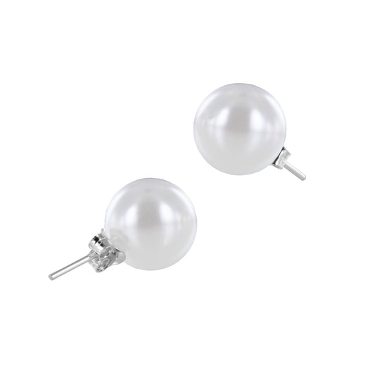 Pendientes Perla Nacarada 12mm – Joyas 24/7 | Elegancia atemporal