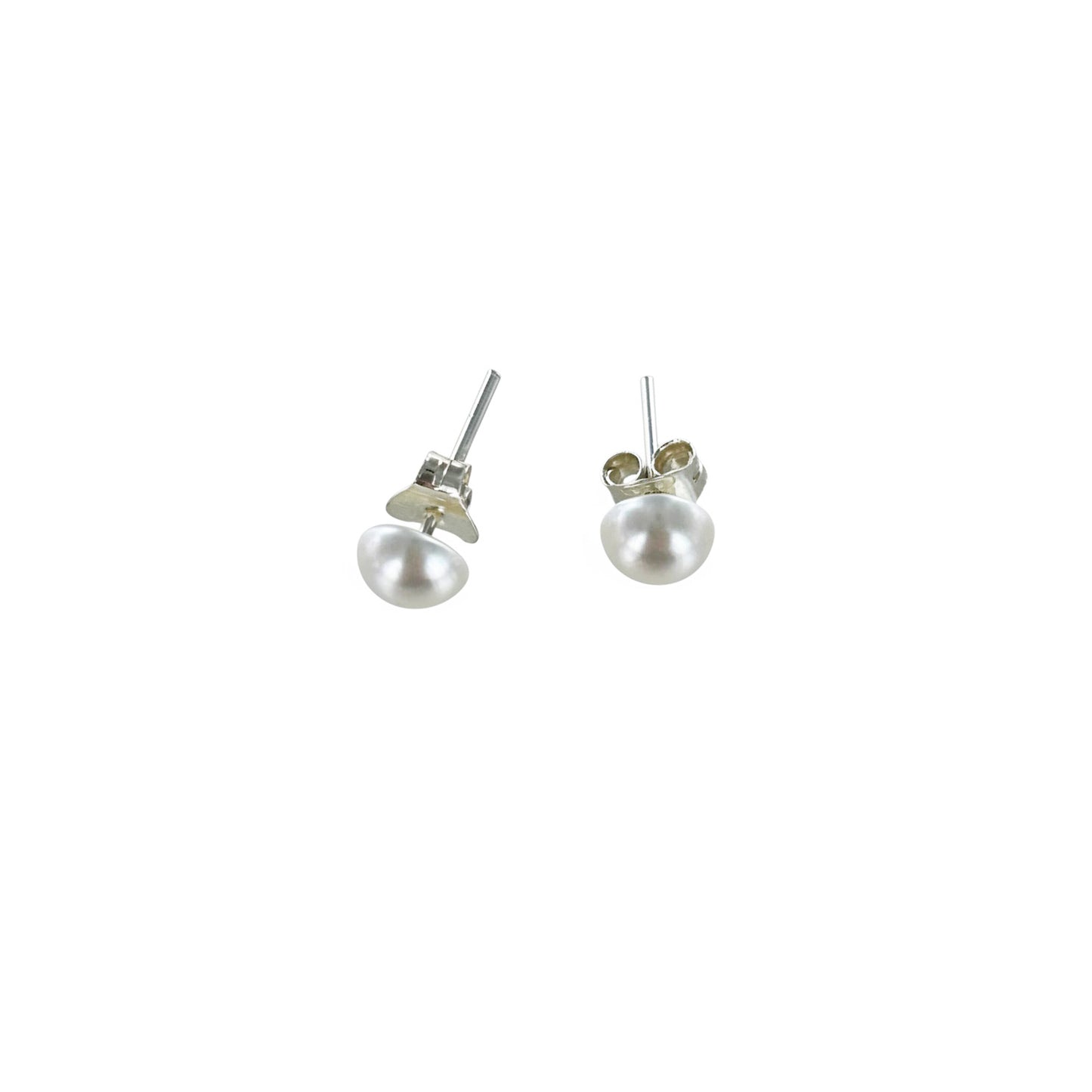 Pendientes Media Perla Nacarada 8mm – Joyas 24/7 | Elegancia atemporal