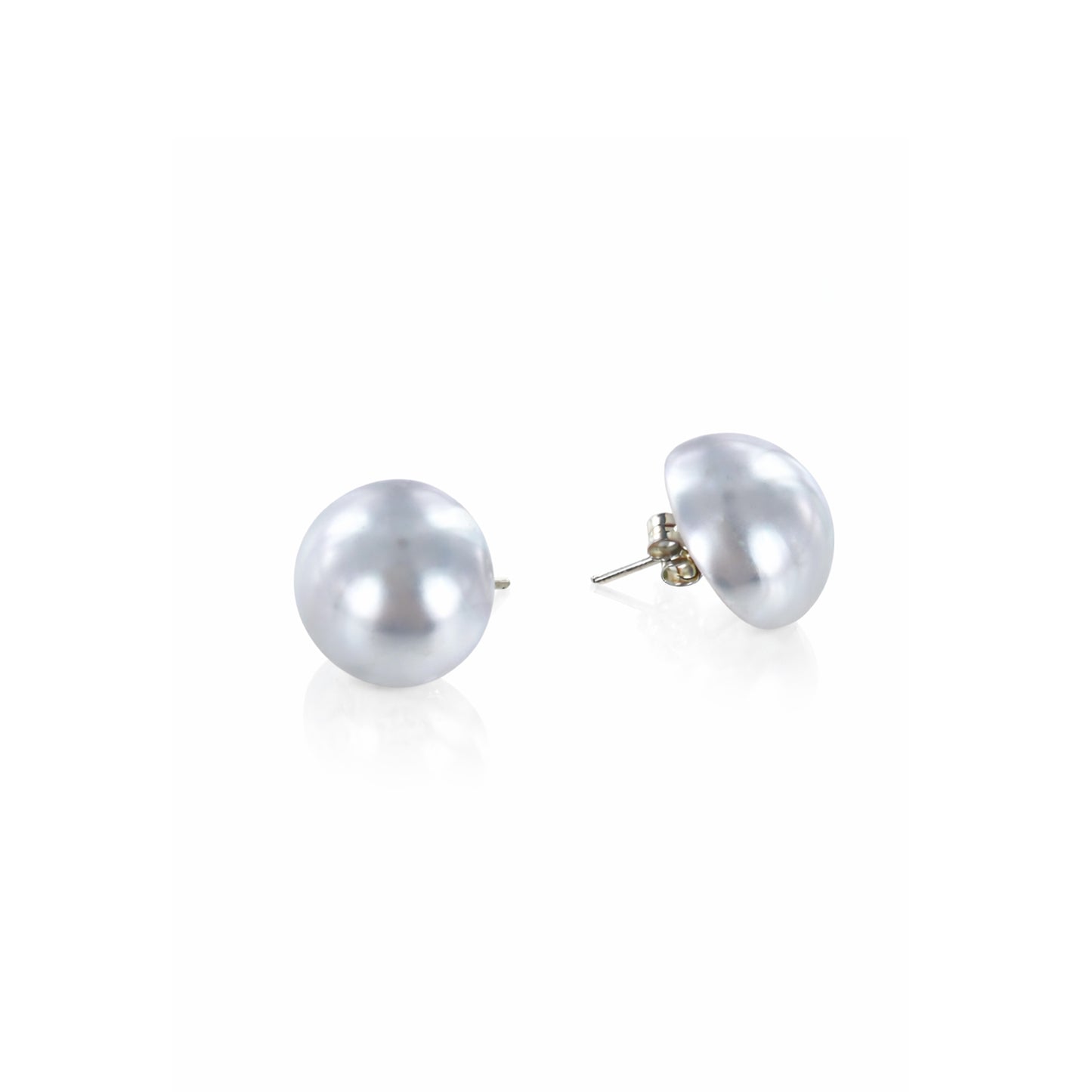 Pendientes Media Perla Nacarada 12mm Plata 925 – Joyas 24/7 | Elegancia atemporal