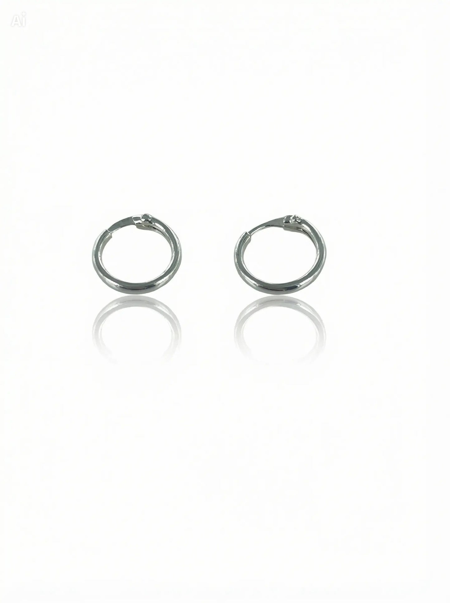 Pendientes Aro Plata 925 9x1.5mm – Joyas 24/7 | Joyas para el día a día