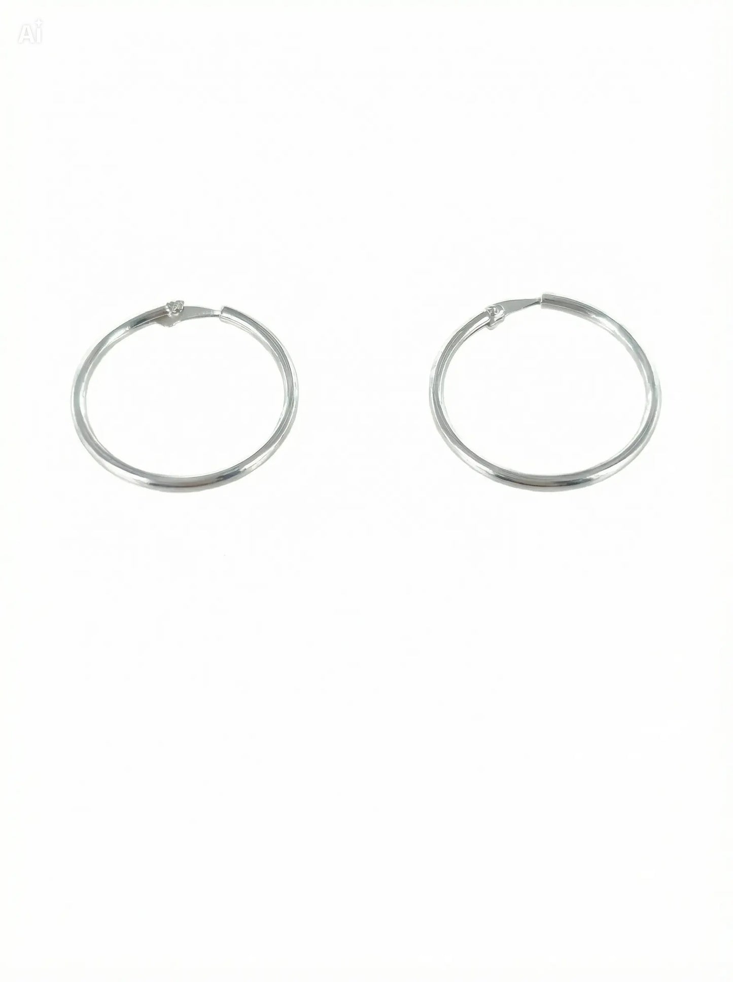 Pendientes Aro Plata 20x1.5mm – Joyas 24/7 | Minimalismo con carácter
