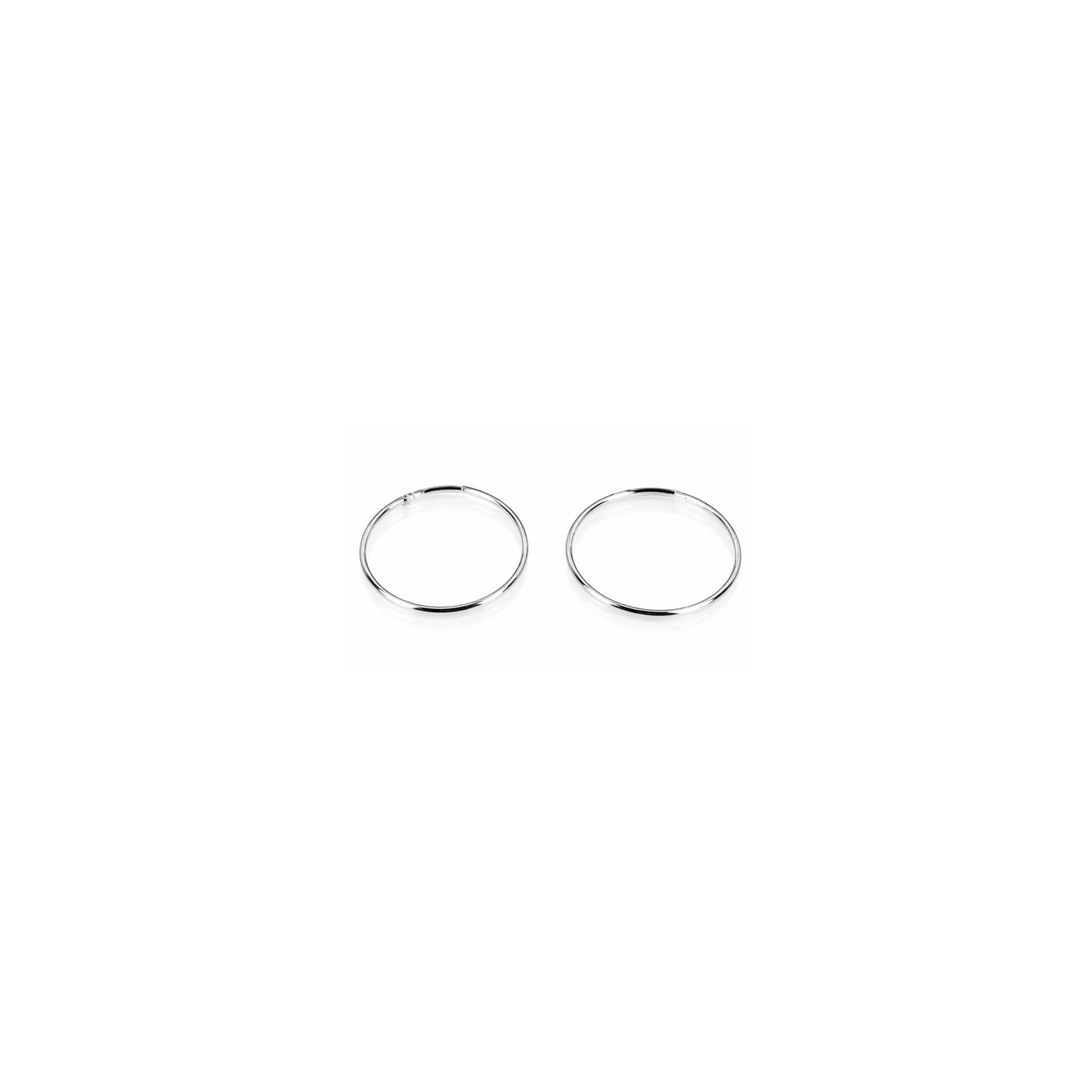 Pendientes Aro Plata 22x1.5mm – Joyas 24/7 | Minimalismo con carácter