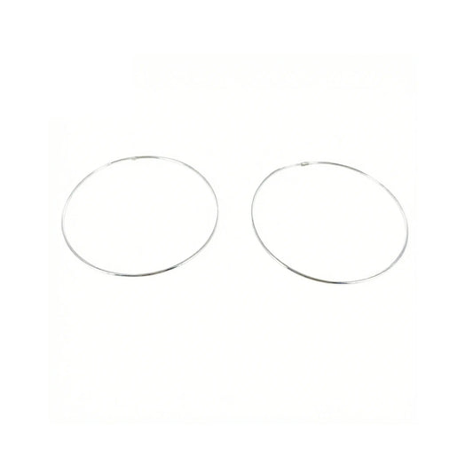 Pendientes Aro Plata 925 65x1.5mm – Joyas 24/7 | Joyas para el día a día