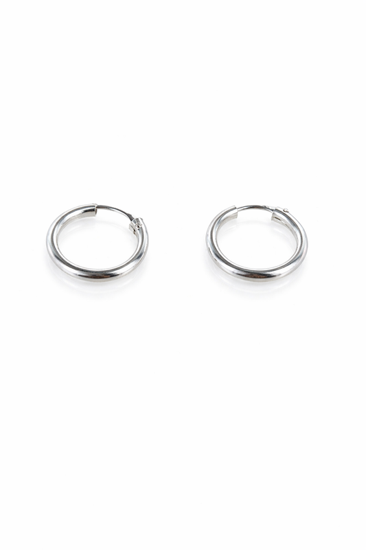 Pendientes Aro Plata 925 14x2mm – Joyas 24/7 | Joyas para el día a día