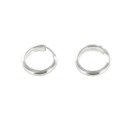 Pendientes Aro Plata 13x3mm – Joyas 24/7 | Minimalismo con carácter