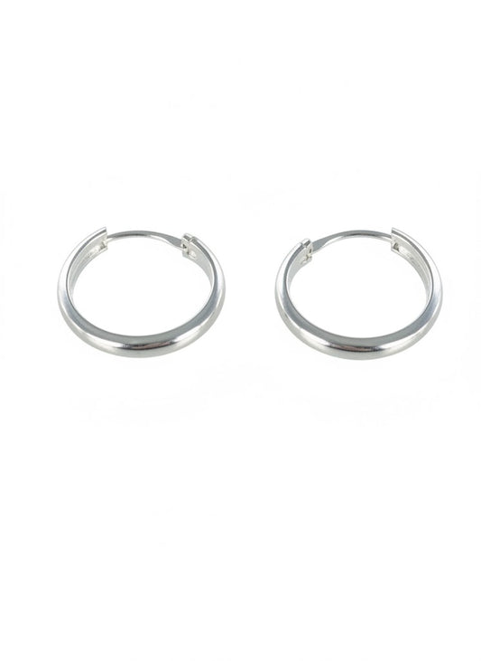 Pendientes Aro Plata 15x3mm – Joyas 24/7 | Minimalismo con carácter