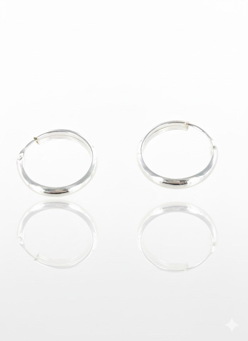 Pendientes Aro Plata 925 20x3mm – Joyas 24/7 | Joyas para el día a día