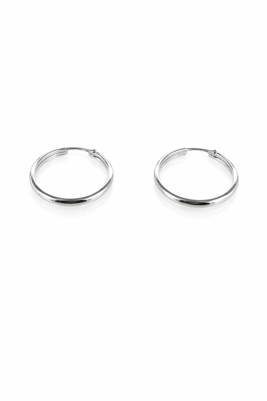 Pendientes Aro Plata 925 22x3mm – Joyas 24/7 | Joyas para el día a día
