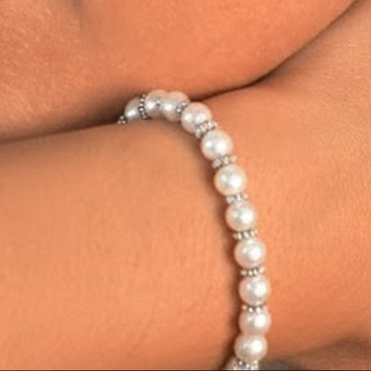 Pulsera de Perlas con Circonitas Plata 925 – Joyas 24/7