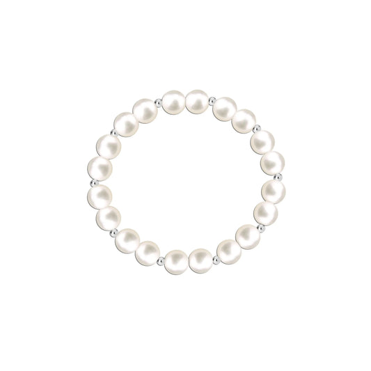 Pulsera elástica de perlas